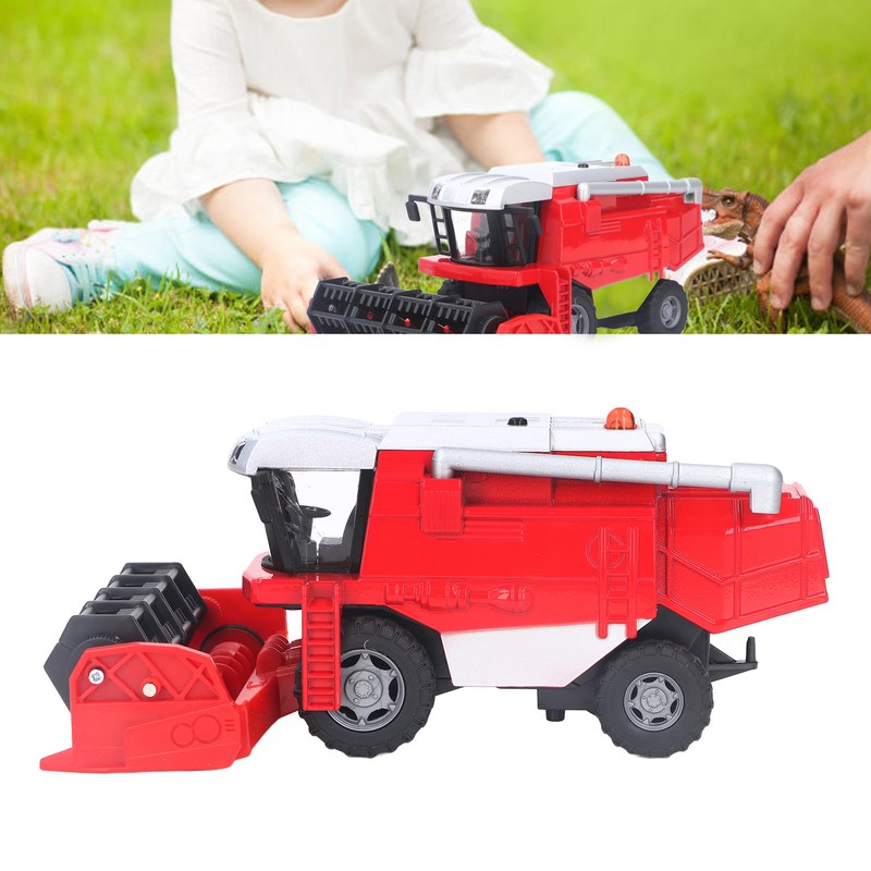 Combine Harvester Toy Realistic Sound Light Battery Powered Farm Vehicle