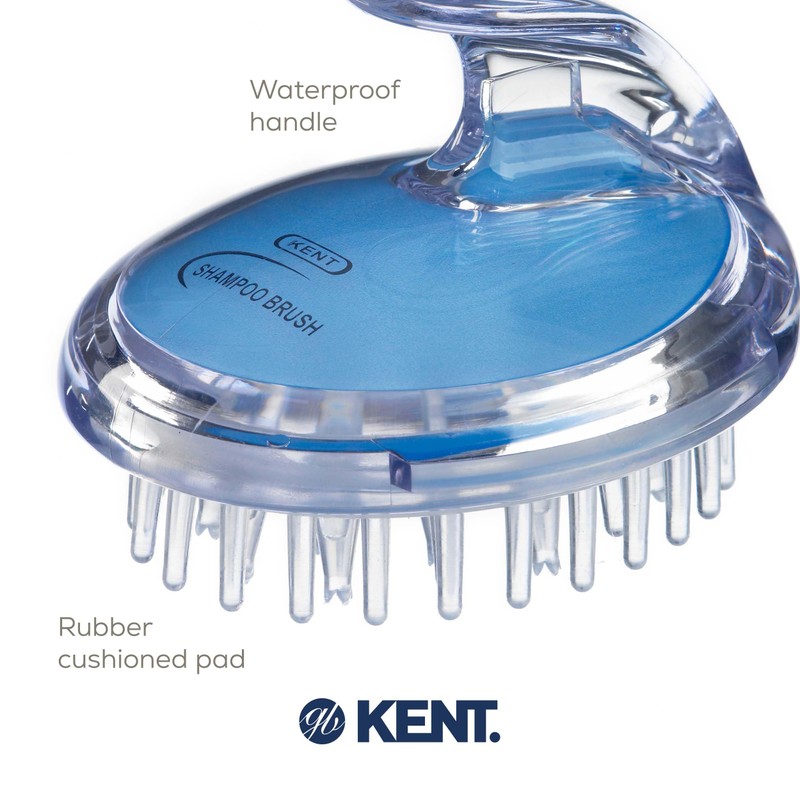 KENT SH1 BLU Scalp Scrubber Hair Brush & Scalp Exfoliator