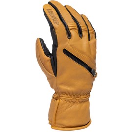 Swany Men's X-Cell Under Gloves - Waterproof Breathable Insulated Winter Snow LeatherShield Gloves with Utility Heat Pocket, Segale, Large