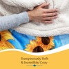 50x60 Inch Luxuriously Ultra Soft Bright and Cheerful Sunflower Throw