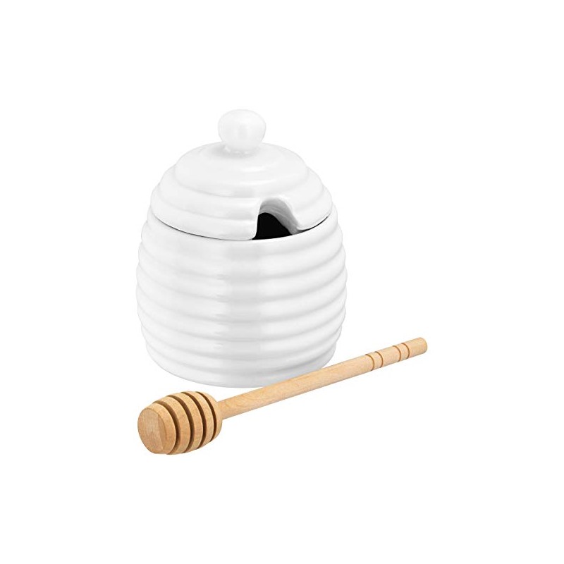 Judge Honey Drizzle Pot, 200 ml, Ceramic, White, 20 x