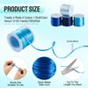 44 Yards Blue Rattail Nylon Satin Cord 2mm Nylon String