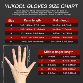 YUKOOL Soccer Goalkeeper Gloves for Kids,Junior Soccer Goaile Gloves with Finger Protection and Strong Grip,Fit Match Training for Girls and Boys,Size 10 (Black & Red)
