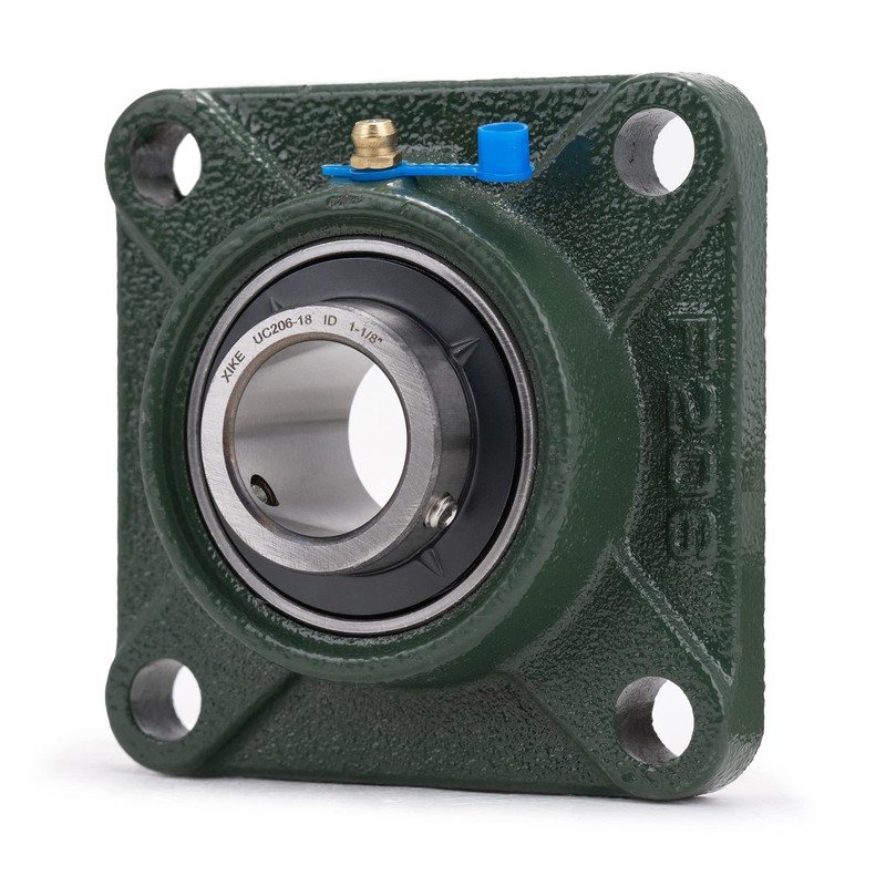 XIKE 2 Pcs UCF206-18 Bore 1-1/8" Pillow Block Square Flange