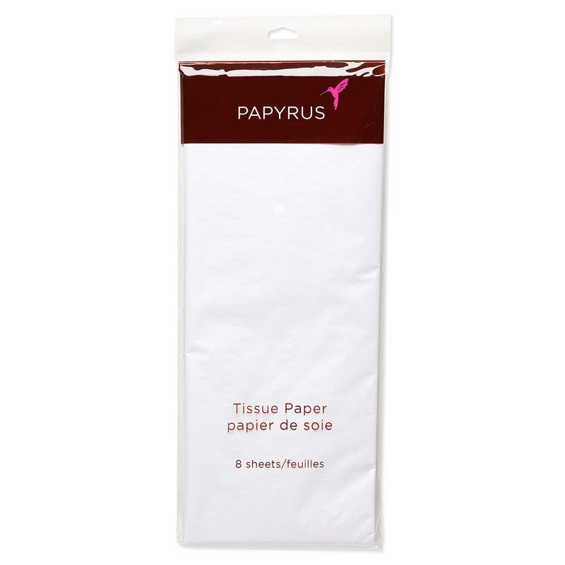 Papyrus 8 Sheet White Tissue Paper for Halloween, Thanksgiving, Christmas,