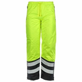 High Visibility Cold Weather Safety Pants, Tear Resistant, Water Resistant, ANSI Class E, Lime, 2X-Large, SAFEGEAR