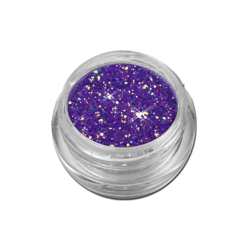 Glamour Mix Glitter Powder Purple Iridescent Nail Art