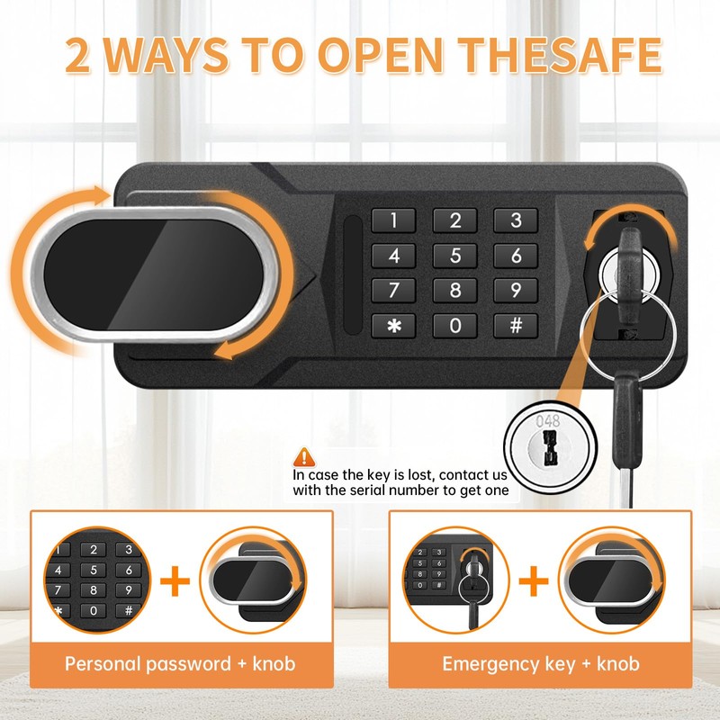 3.2 Cubic Feet Large Safes for Home Use Fire and