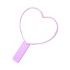 Heart Shaped Handheld Cute Travel Mirrors - Lightweight & Portable