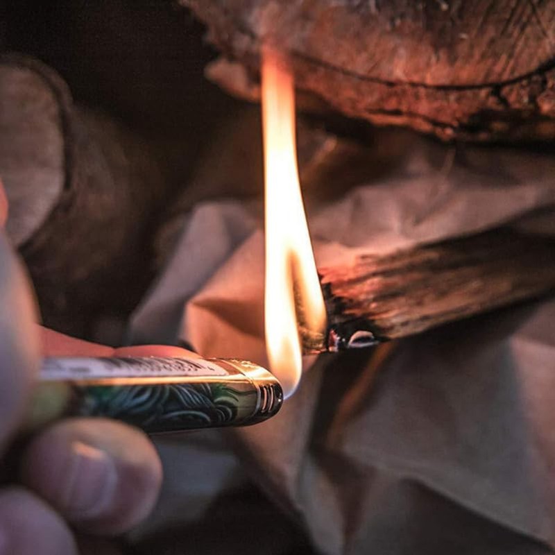 Operitacx 1set Kindling Wood Stick, Natural Flame Firelighters, Outdoor Fire