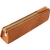 Slip-On Pen Case, PB Zipper Pen Case, A-IPV-5801, Cognac (Light
