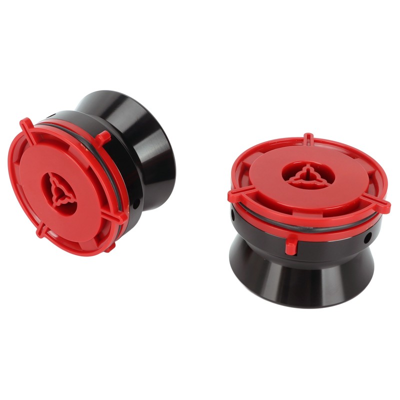 1 Pair NAB Hub Adapters Professional Polished Aluminum Reel to