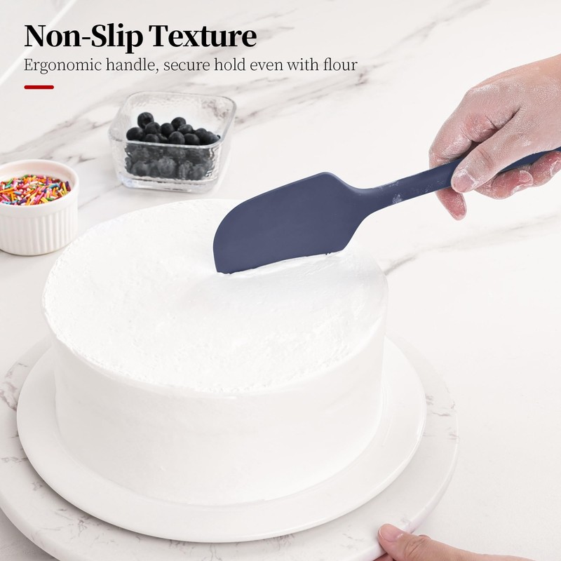 Lilybeam 600ºF Heat Resistant Spatulas, High Heat Food Safe Semless