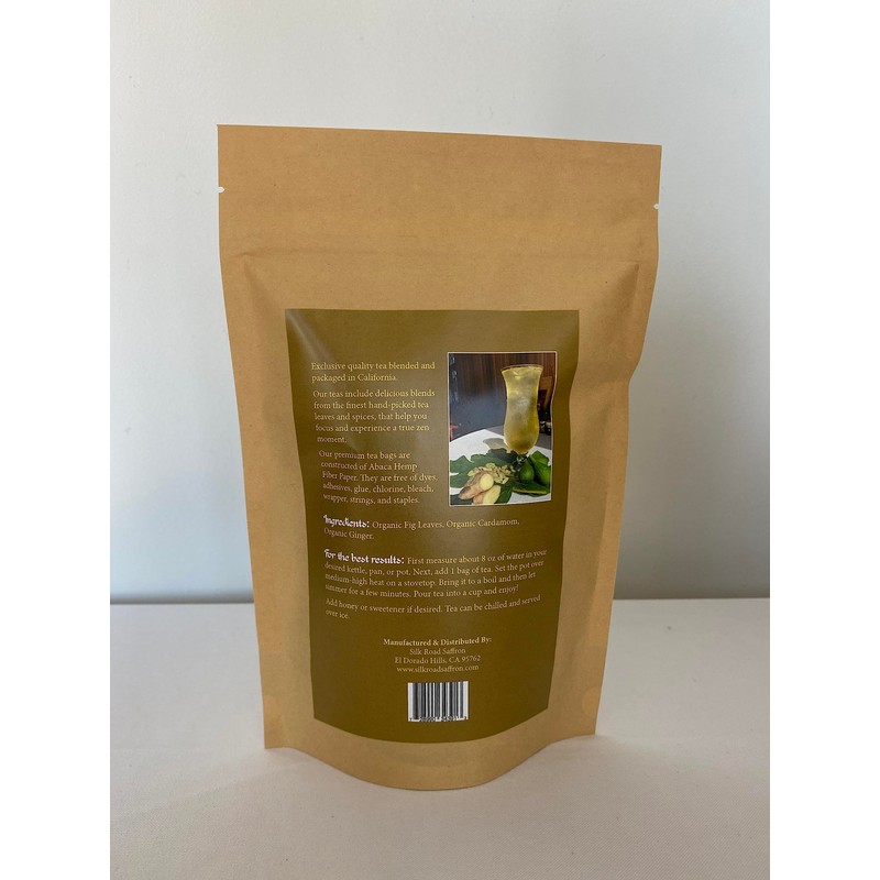 FIG HERBAL TEA - FIG LEAVES, CARDAMOM AND GINGER FOR