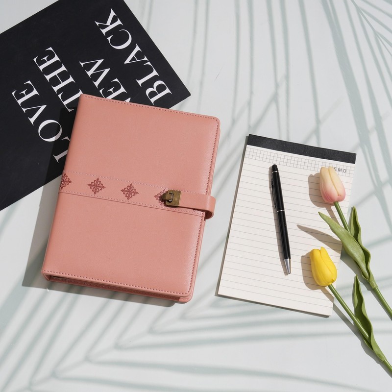 WASON A5 Diary PU Leather Composition Notebook Ruled Binder Journal