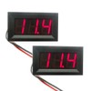 VKLSVAN 2-Piece Set 0.56" 3-Wire DC0-100V Red LED Digital Voltage