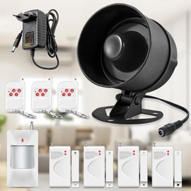 Fuers Home Alarm System 115 dB Alarm System Caravan 10-Piece Set Door Alarm System Garage Window Alarm System Door Contact Alarm Smartlife Security System for Home