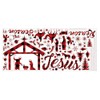 KOKOLAP Christmas Window Sticker Holly Night Decals