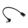 S SIENOC USB 3.0 90° Angle Adaptor, Pack of 2