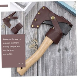 GANAZONO 3sets Leather Hatchet Protective Cover Thickened Axe Blade Sleeve for Outdoor Activities Premium Leather Design for Safety and Scratch Prevention for Hiking Camping and
