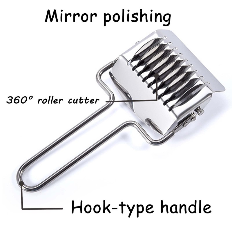 Pasta Noodle Cutter Stainless Steel Pasta Spaghetti Maker Noodle Lattice