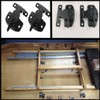 4 PCS Black Metal Dining Table Locks Dining Training Table