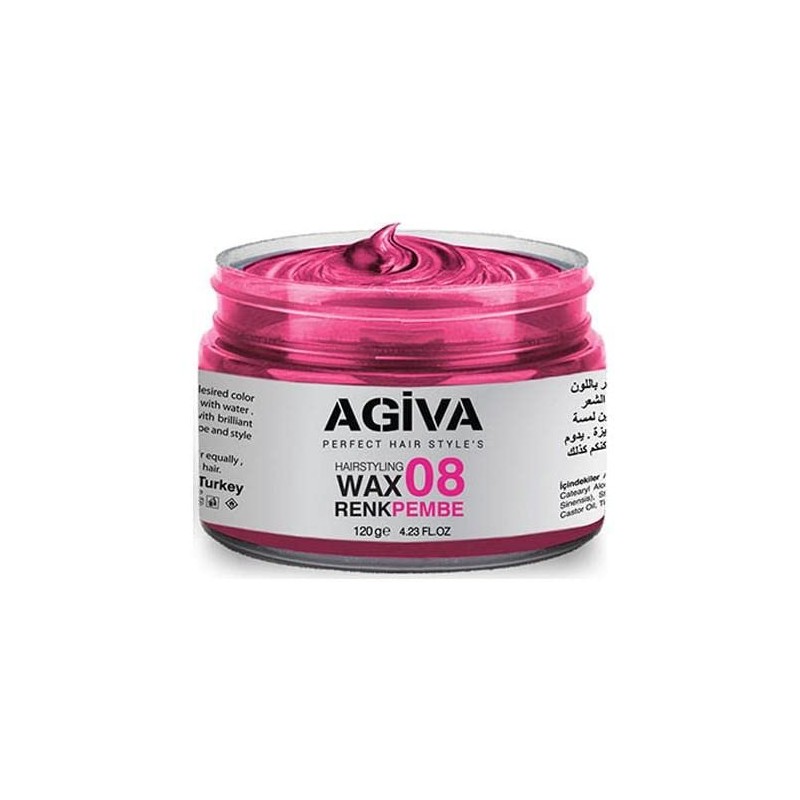 Agiva Hairstyling Wax 08 - Hair Colour - Pink/Pink -
