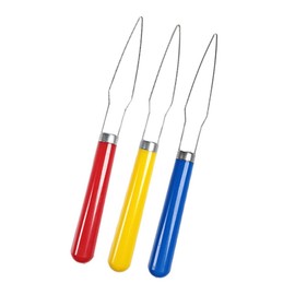 3 Pieces Button Hook Grip Button Hook Helper Shirt Button Hook Shirt Button Helper Zipper Puller One Hand Button Aid Tool Button Hook Assist Device Tool with Plastic Handle, Multicolor