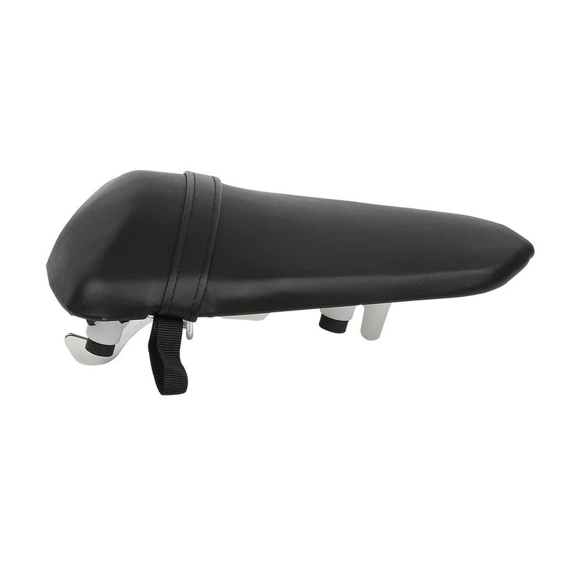 Moto Motorcycles Black Rear Pillion Passenger Seat Saddle Pad Cushion