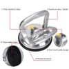 SOLUDE 2Pack Aluminium Vacuum Heavy Duty Suction Cup Lifter for