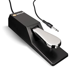M-AUDIO SP-2 Pedal de Sustain Universal con Tacto de Piano para Teclado Musical, Piano Eléctrico, Controlador MIDI, Sintetizador y más
