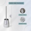 Escenzy Modern Toilet Brush and Holder Set Mosaic Glass |