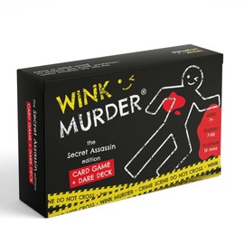 Wink Murder | The Secret Assassin Edition | Card Game & Dare Deck | Card Games for Adults & Children | 7 to 30 Players | Interactive Board Game | Play on Game Night with Friends & Family