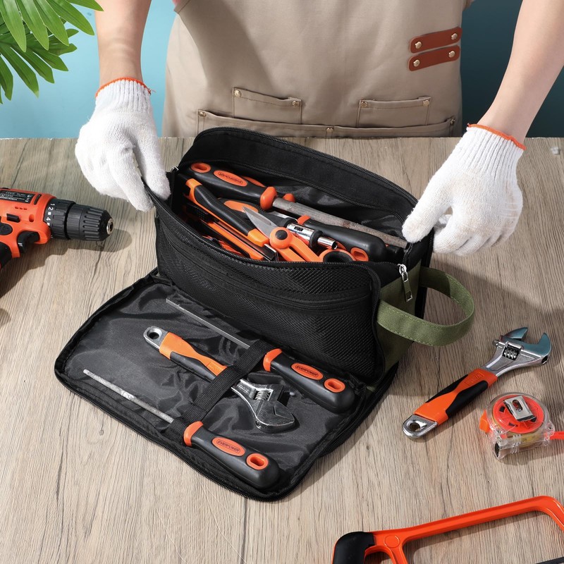 Eccliy 12 Inch Tool Pouch Zipper Bag with Handle 3