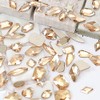 2120Pcs Champagne Gold Crystal Nail Rhinestones Round Beads Flatback Glass