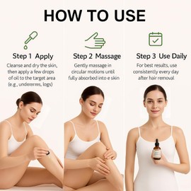 Cyperus Rotundus Oil for Hair Removal 2 PACKS – 100% Pure Natural Cyprus Oil – Organic Herbal Cypress Root Extract for Smooth Skin, Reducing Body Hair Growth, Ingrown Hair & Nourishment – 60ml