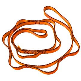 CAPARK 53 Inches Nylon Daisy Chains Rope Climbing Lanyard Straps Looped Strong Slings 23 kN Aerial Yoga Webbing