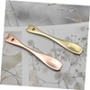 WOONEKY 4pcs Facial Mask Spreader Makeup Spoon Set Metal Cosmetic