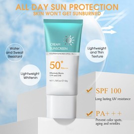 Sonnencreme, feuchtigkeitsspendender Sonnenschutz, Gesicht und Körper, Prep Cream SPF50, schweißbeständig, extremer UV-Schutz für alle Hauttypen