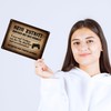 Gamer at Work Metal Sign in Wood Look with Controller