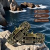 Patriotic Paracord Survival Bracelet for Men - Bronze US Flag