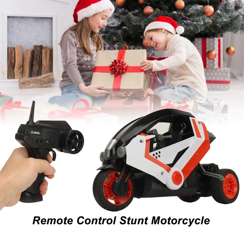 1:8 2.4G Remote Control Stunt Motorcycle 360 Degree Rotating Drift