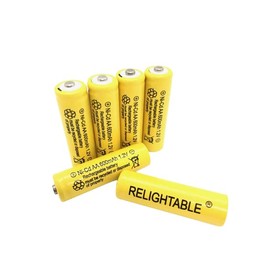 RELIGHTABLE NiCd AA/AAA 600mAh 1.2V Rechargeable Batteries for Solar Lights, Garden Lights and Remotes (6PCS AA 600mAh Batteries)