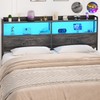 Aheaplus Headboard for Queen Size Bed Frame, Headboards with Outlets,