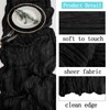 ACSUIT 4 Pack Black Cheesecloth Table Runner 20 x 120