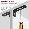 12-Piece Corner Connector with 24-Piece Screws, Shelf Bracket, Mounting Bracket,