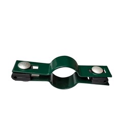 Fence Clamp Centre Clamp Post Clamp Strut Clamp with End Clips Green 38 mm