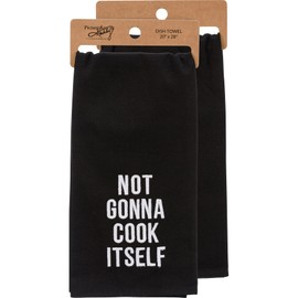 Primitives by Kathy Not Gonna Cook Itself Decorative Kitchen Towel