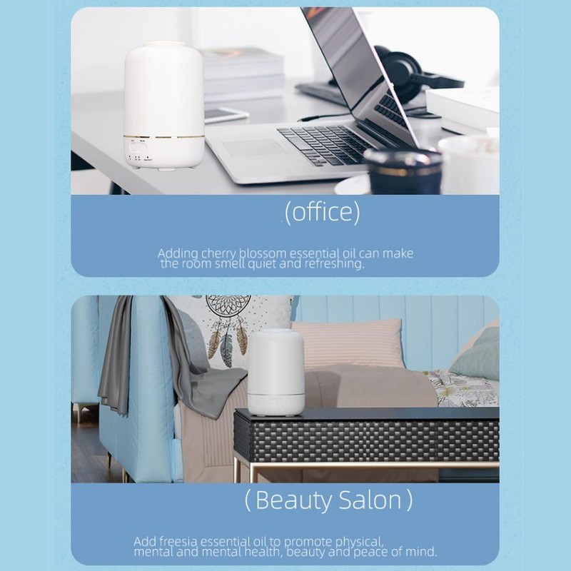 30ML Essential Oil Diffuser LED Aromatherapy Diffuser with Timer Silent