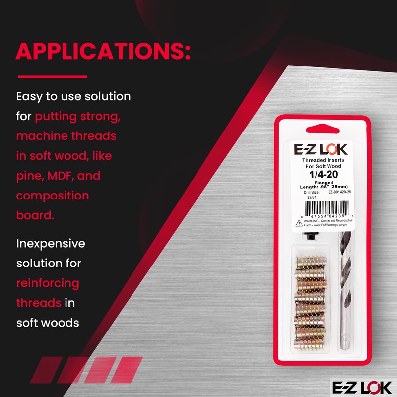E-Z LOK E-Z Hex Thread Repair Kit for Soft Wood